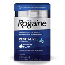 Load image into Gallery viewer, ROGAINE® Foam Men&#39;s Hair Loss &amp; Regrowth Treatment
