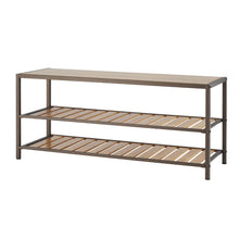 Load image into Gallery viewer, Trinity 3-Tier Bamboo Shoe Bench in Bronze Anthracite
