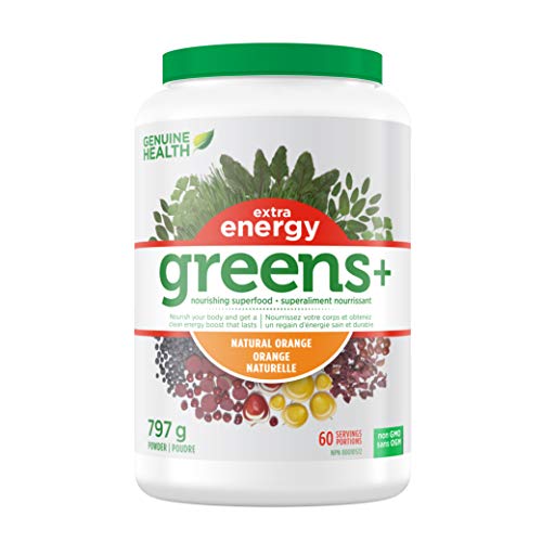 Genuine Health Greens+ Extra Energy Superfood Powder 797g