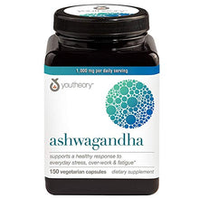 Load image into Gallery viewer, Youtheory Ashwagandha Vegetarian Capsules Net Wt (150 Count)
