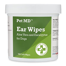 Load image into Gallery viewer, Pet MD - Dog Ear Cleaner Wipes with Aloe Veara and Eucalyptus
