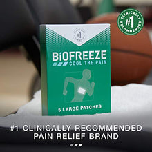 Load image into Gallery viewer, Biofreeze Pain Relief Patch, Large, 5 Patches
