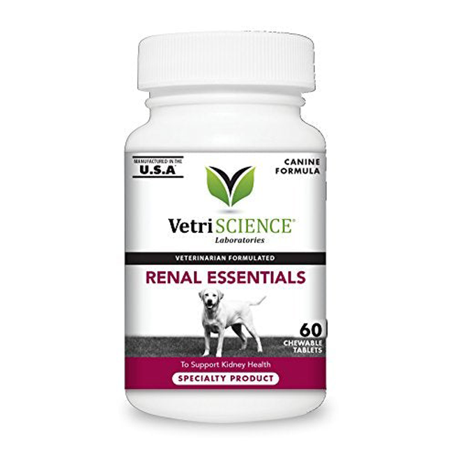 VetriScience Renal Essentials Kidney Health Support Chewable Tablets