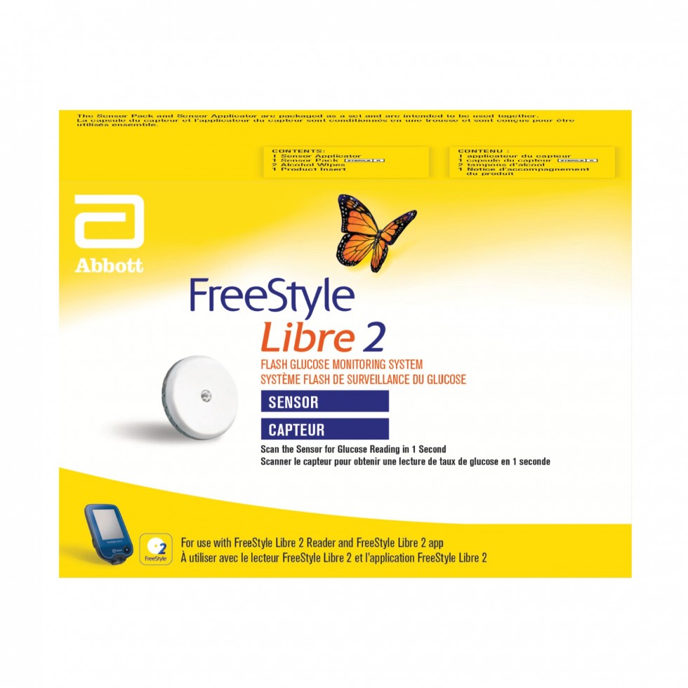 Abbott FreeStyle Libre 2 Sensor Flash Glucose Monitoring System